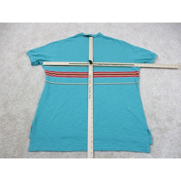 Ralph Lauren Polo Shirt Mens Extra Large XL Green Red Cotton Golf Golfer Preppy - Picture 8 of 11